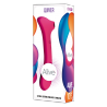 SUCCIONADOR + VIBRADOR QUIVER FUCSIA REC AL11241