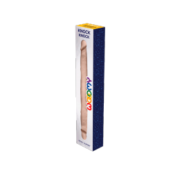 DILDO DOBLE REALITICO KNOCK KNOCK 38.5X3.9 WO20757